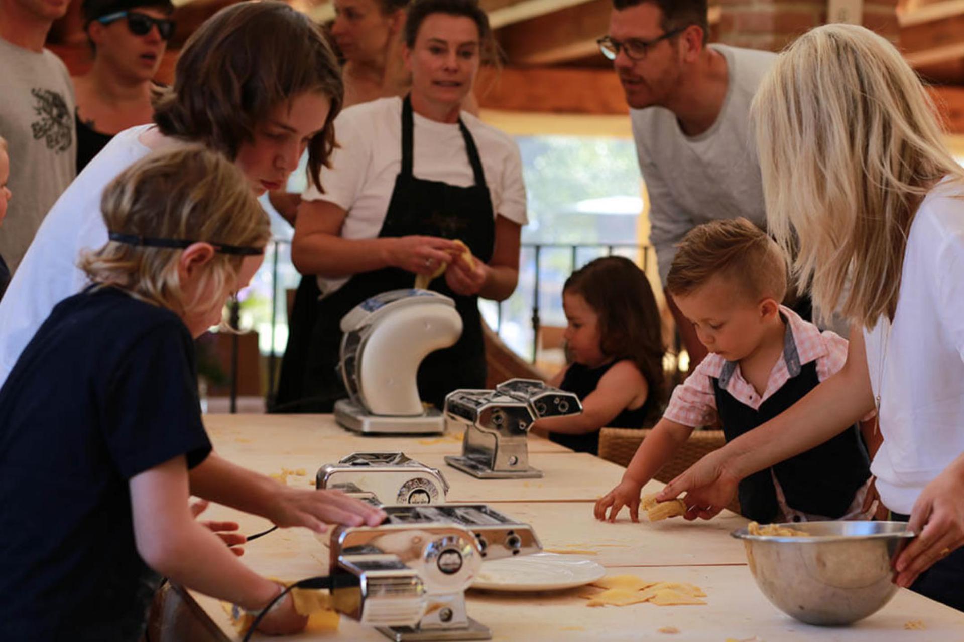 Family-friendly agriturismo with shared dinners