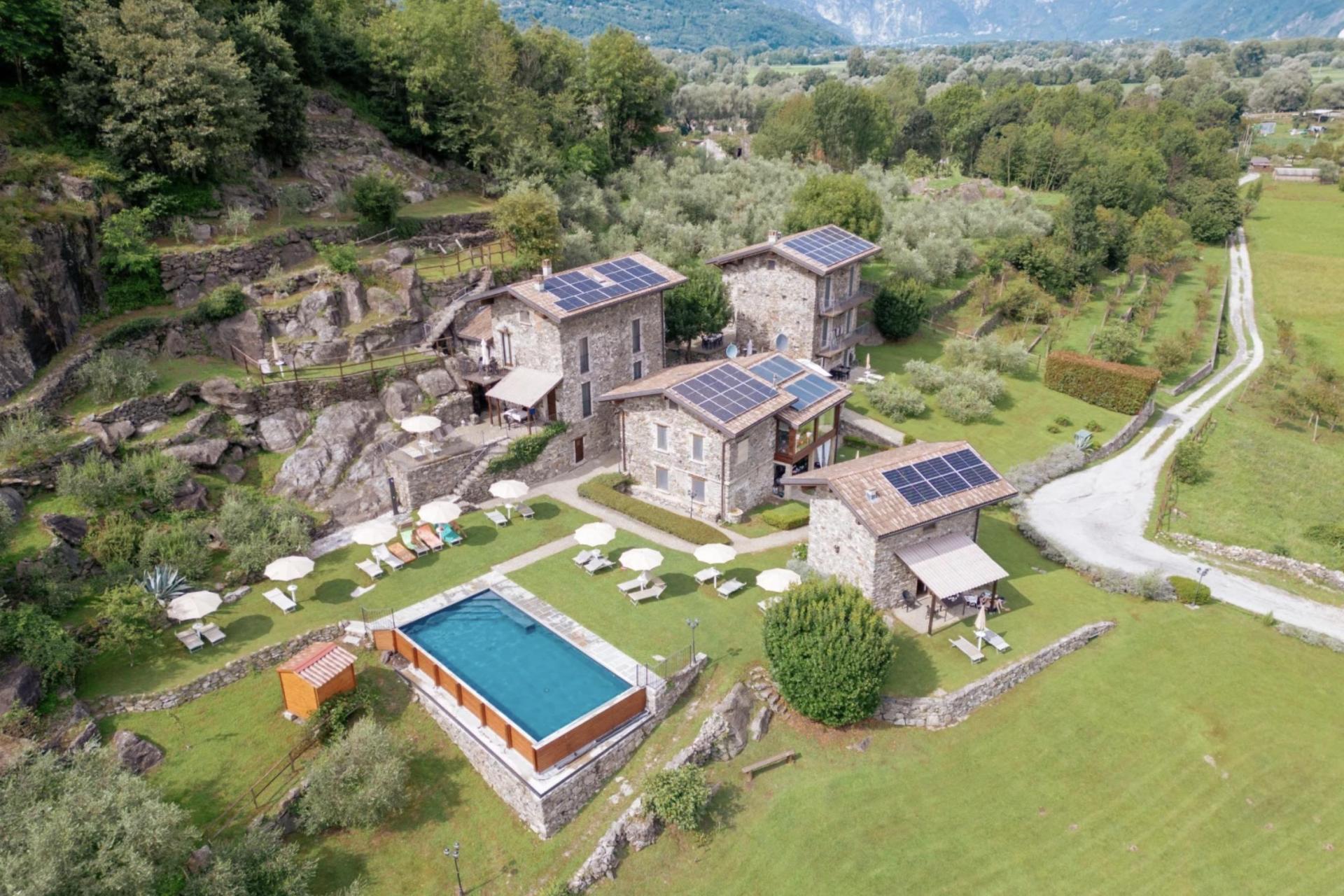Characteristic agriturismo near Lake Como